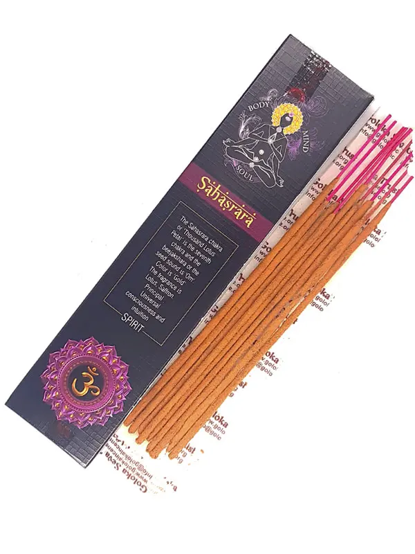 Goloka chakra sahasrara handmade incense incensoshop tantra press product