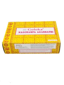 goloka nag champa box natural incense incense horizontal incensoshop