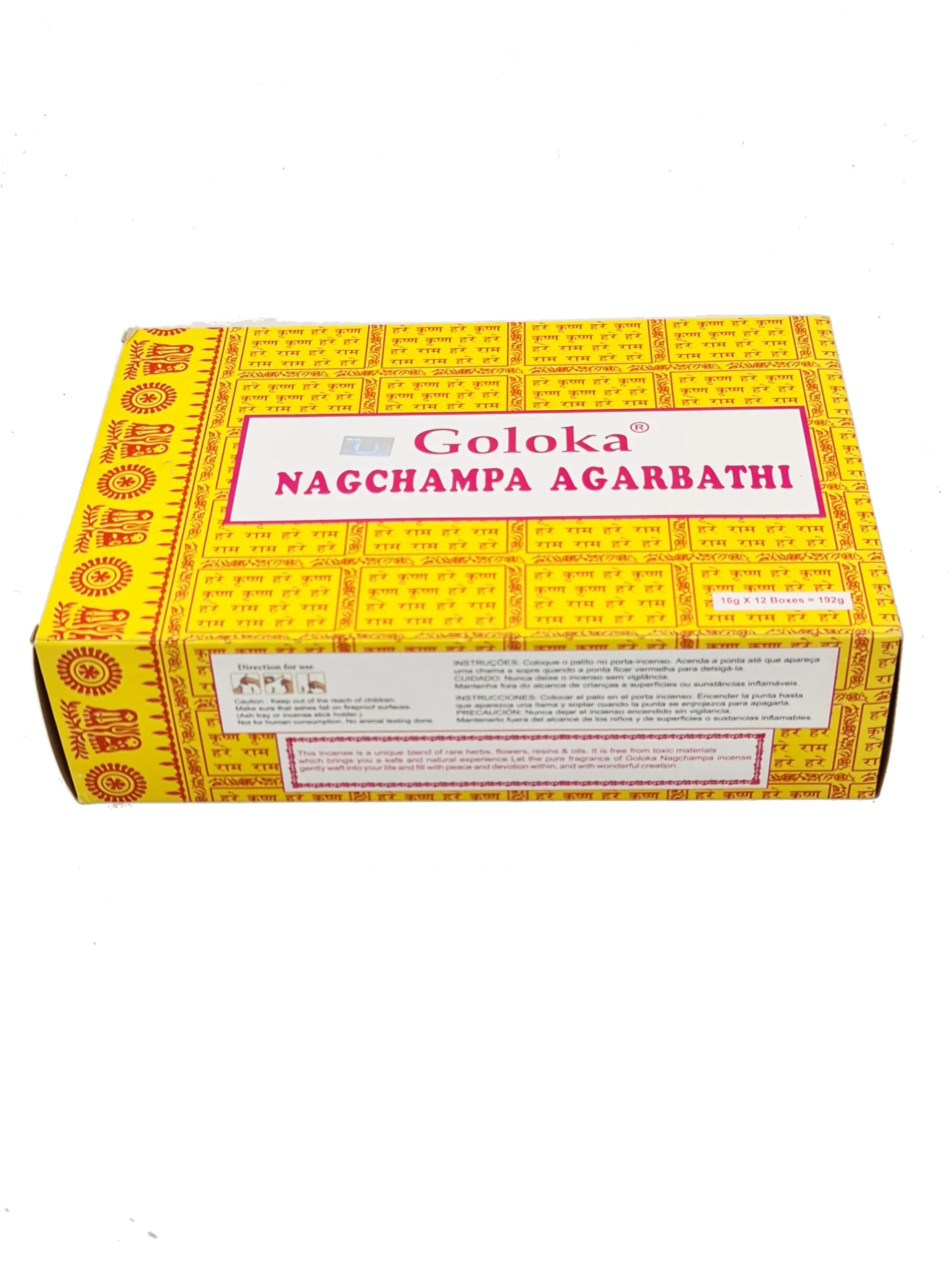 Incienso Goloka NagChampa Agarbathi - GOLOKA - Saudavel Herbolario