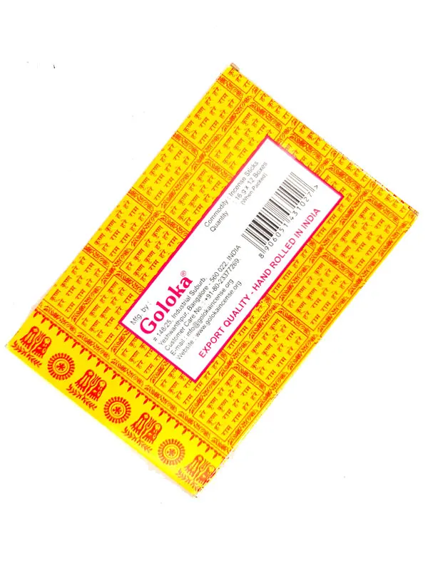  Goloka Nag Champa - Varitas de incienso, juego de 12 unidades,  0.56 oz cada uno : Hogar y Cocina