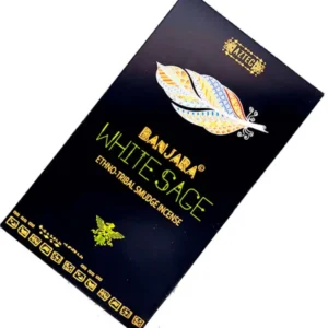 Banjara etnico salvia blanca incienso caja organico hecho a mano inciensoshop tantra press portada