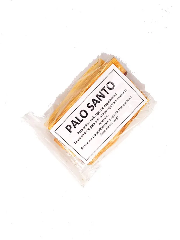 Palo Santo orgánico 50g madera sagrada origen América