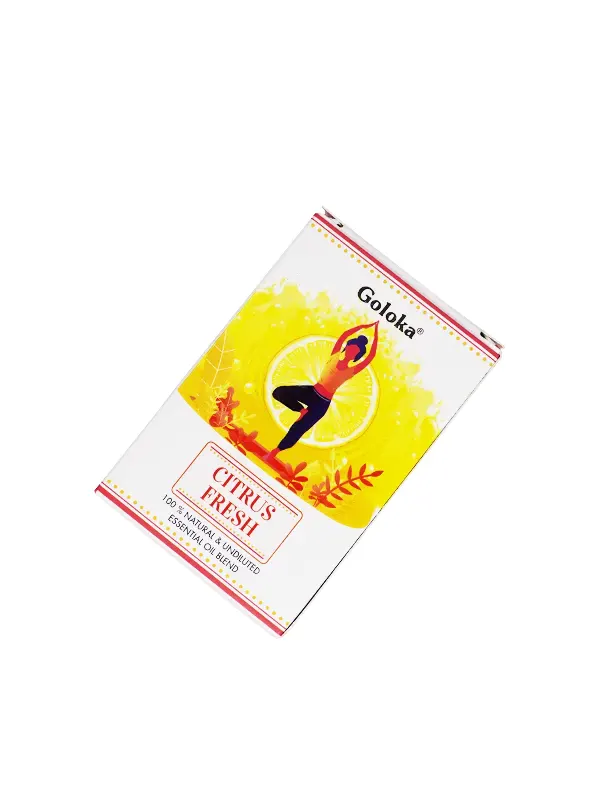 organic and natural ayurvedic essence citrus freshness remedy by Goloka cover inciensoshop