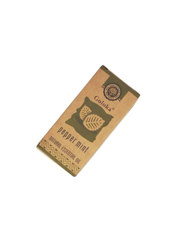 pure organic and natural essence of peppermint by Goloka cover incensoshop