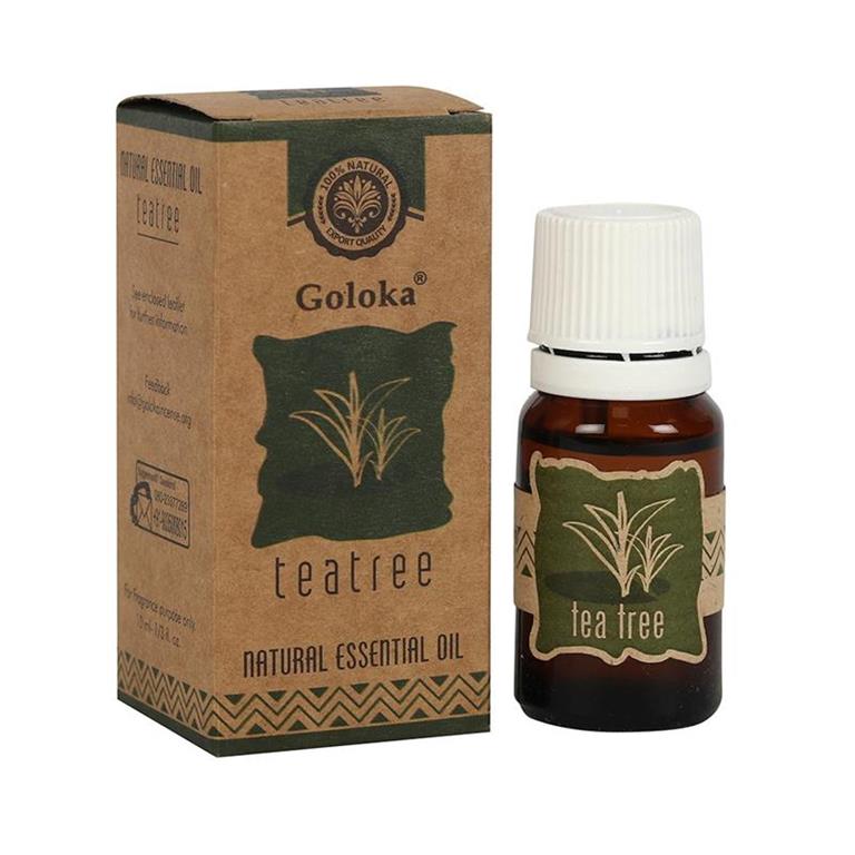 La esencia de árbol del te contiene propiedades medicinales excelentes en la aplicación sobre la piel.