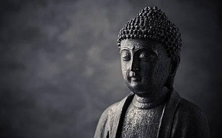 estatua black buddha buda