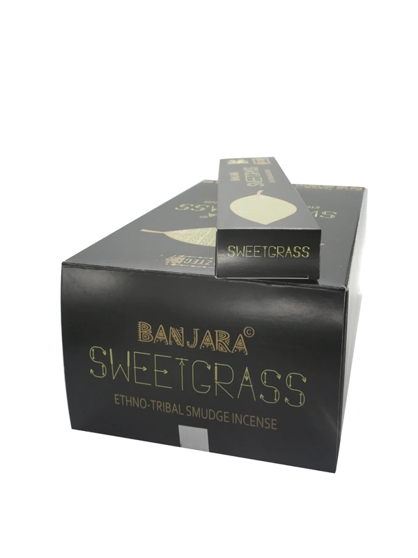 incienso etnico yerba dulce banjara caja con producto tienda online comprar incienso esencia