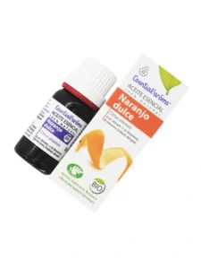 aceite esencial naranjo dulce esential aroms caja y botella cenital