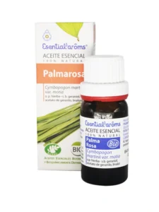 aceite esencial palmarosa esential aroms caja y botella