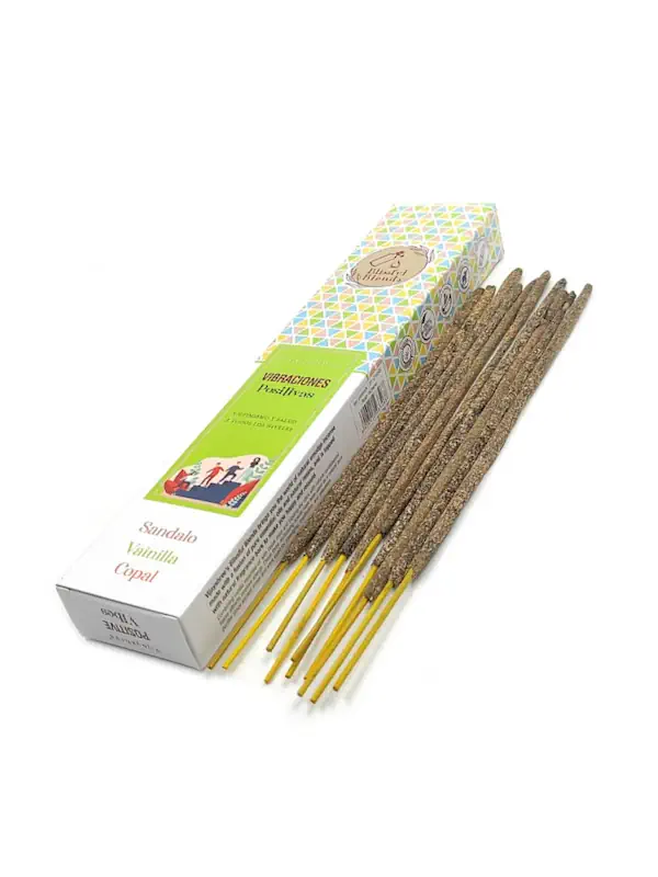 Incienso organico Blissful Blends Vibraciones Positivas de Vijayshree Agarbatti Masala hecho a mano unidad de 25g