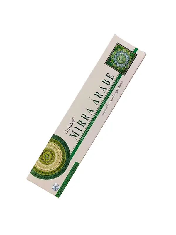 Portada Incienso Mirra Arabe de Goloka Agarbatti Masala hecho a mano - contenido ofrecido con inciensoshop