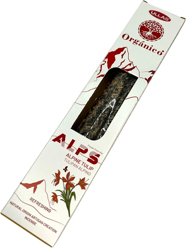 Incienso de Ullas Alps Tulipán Alpino Agarbati Masala hecho a mano unidad de 25g