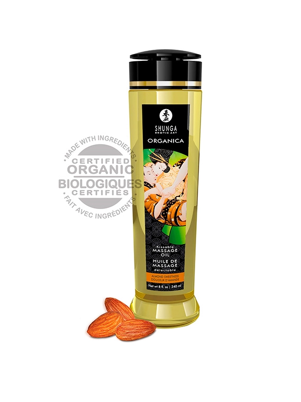 Shunga Aceie de Masaje Erótico Almond Sweetnees (Almendra Dulce) - Contenido ofrecido por INCIENSOSHOP
