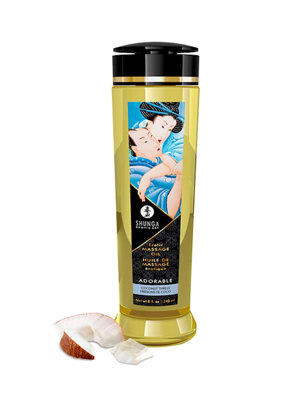 Shunga Aceite de Masaje Erótico Sensaciçon Coco - Contenido ofrecido por INCIENSOSHOP