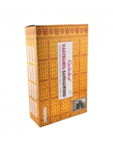 Incienso Goloka Nag Champa con Sándalo Agarbatti Masala hecho a mano en Bangalore unidad de 15g